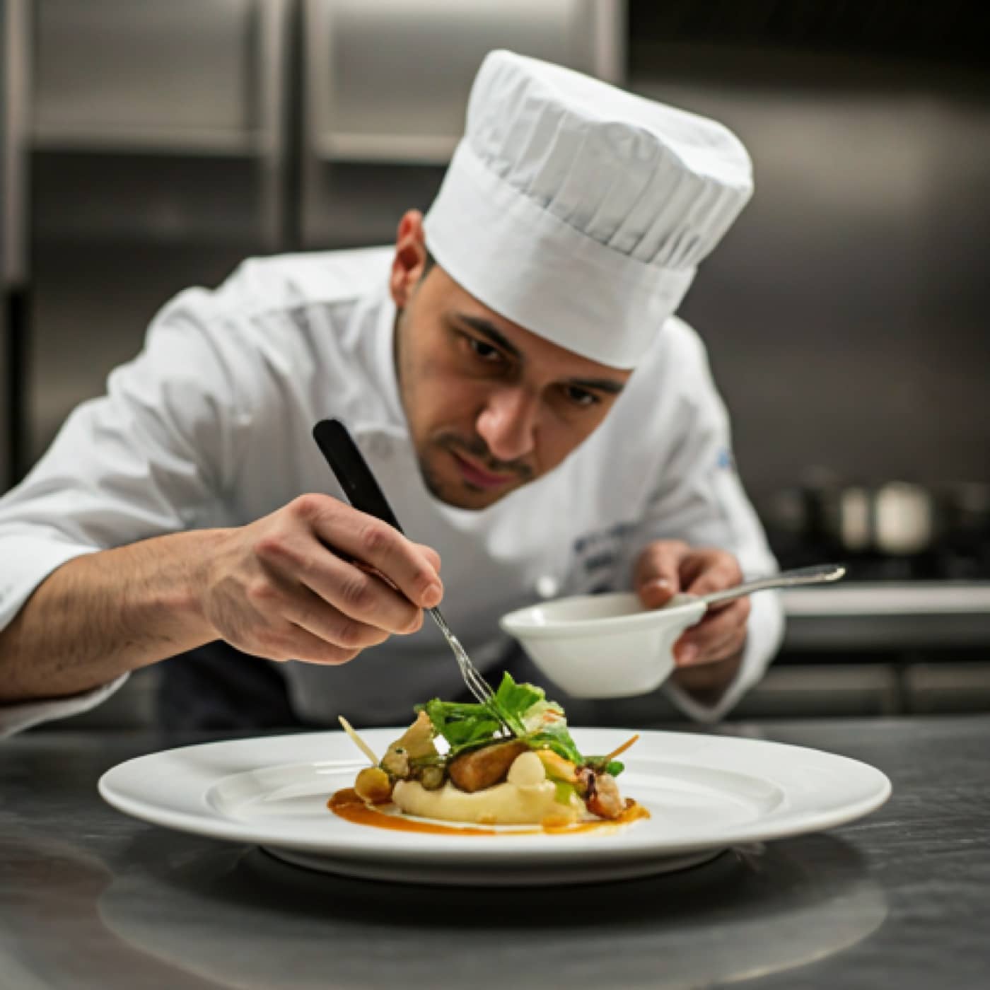 Servise hazırlanan restoran ekibi