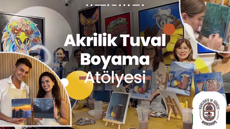 Akrilik Tuval Boyama Atölyesi etkinliği