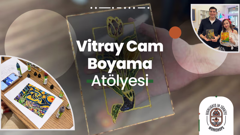 Vitray Cam Boyama Atölyesi etkinliği